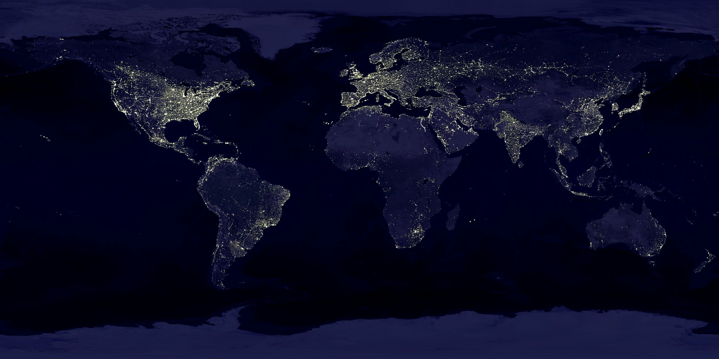 NASA Earth Night Satellite Image